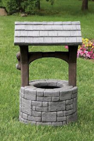 Wishing Well Garden Classical Sculpture Decorative Yard Art Traditional